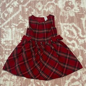 Carter's Red Plaid Kids Dress with Bows
